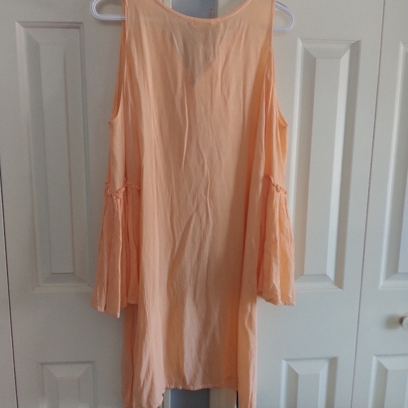 Exist Apricot Boho Cold Shoulder Beach Coverup S - Picture 5 of 12